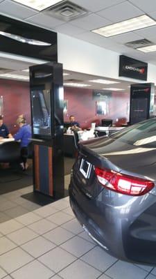 Nice employees. All on phones and waiting hours for the right employees to show up in time. You guys are the worst!!!