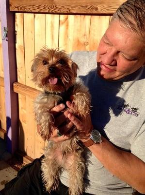 Little Benny after only 1 1/2 hours of play. Pretty sure he had the best day of his life!