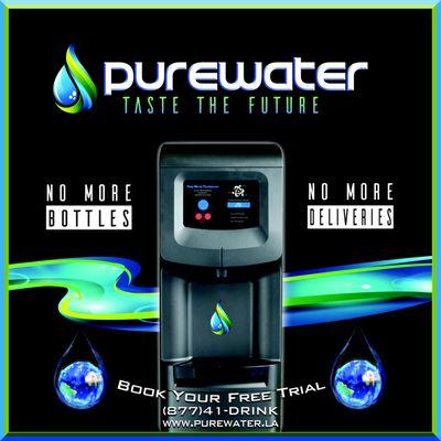 The future of water! Book your FREE TRIAL today and become your office hero! Order the home version from our site www.purewater.la!
