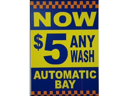 Watch for our $5 special