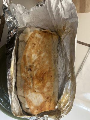 Chorizo and egg Burrito