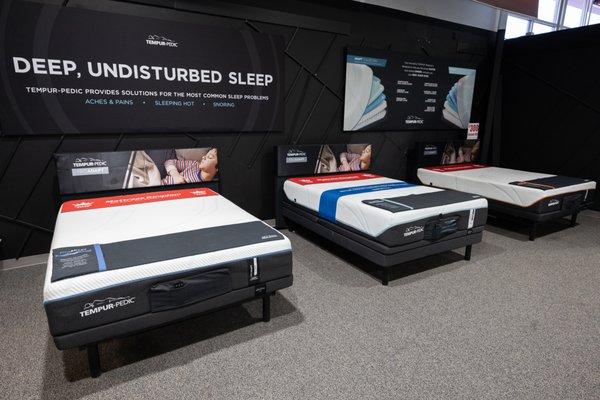 Come in for a comfort test with Tempur-Pedic
