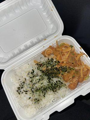 Spicy mayo Salmon Poke Bowl