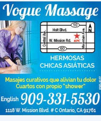 Vogue Massage welcome you
