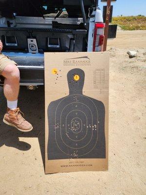 Great day with Daniel working on accuracy and CCW drills