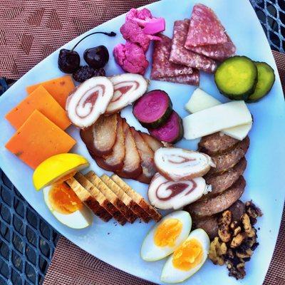 The meat and cheese plate is seriously incredible.