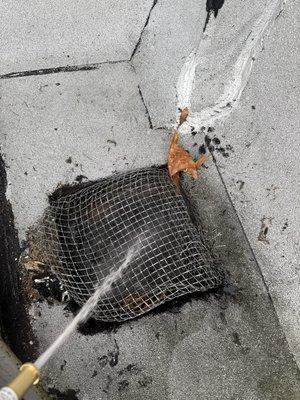 We clear all downspouts