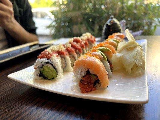 Tenkazu Roll (left) and Oyishi (right)