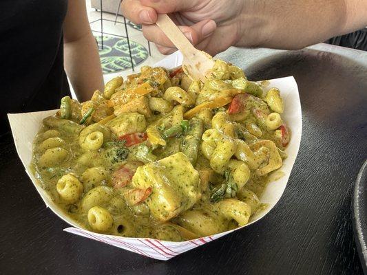 Rasta pasta with tofu
