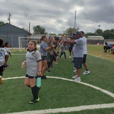 After games celebration