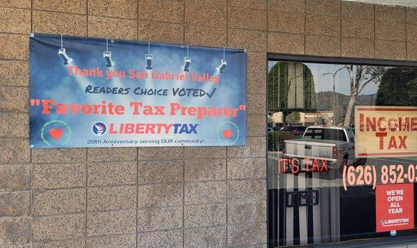 We are proud to be recognized by the community for our hard work and diligence these last 20 years. Thank you!