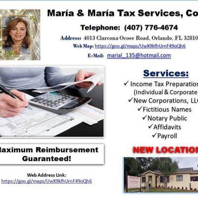 Maria & Maria Tax Services