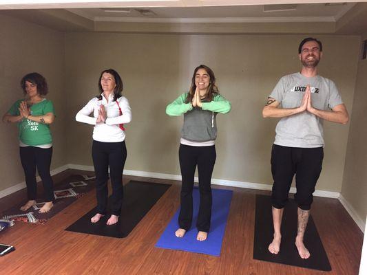 The new round of yoga teachers in training!