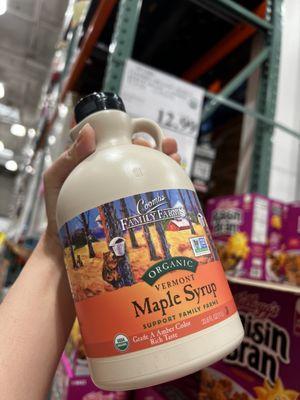 Vermont maple syrup! This was $12.99. I paid the same price at Walmart for half the amount!