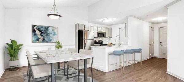 Kitchen and dining room