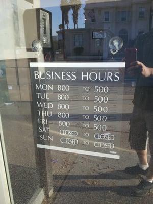 Business Hours.