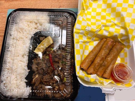 Sisig and Lumpia
