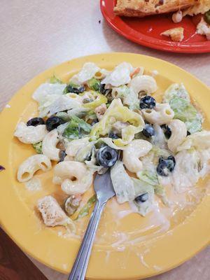 Custom Macaroni salad from salad and macaroni bowl bars