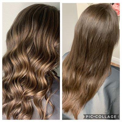 Bye bye solid brown hair