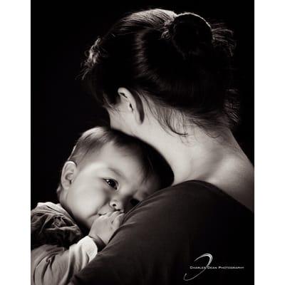 Studio portrait of Mother and child
