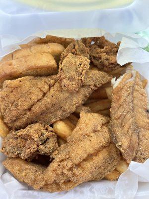 Oyster and fish meal