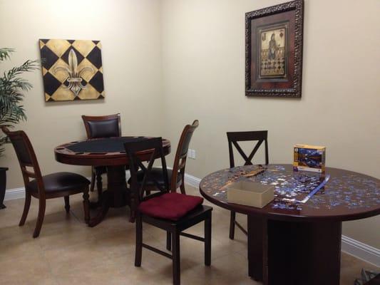 Relaxation Salon in the clubhouse.