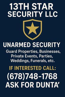 Flyer with contact info