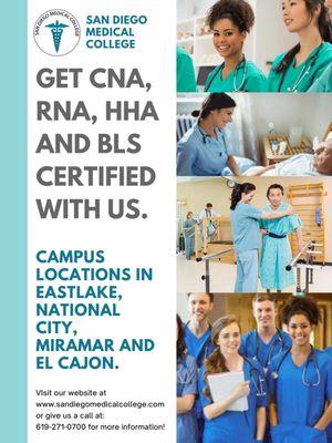 San Diego Medical College CNA School