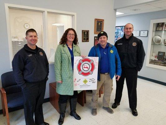 We proudly served lunch to the Middletown Fire Department.