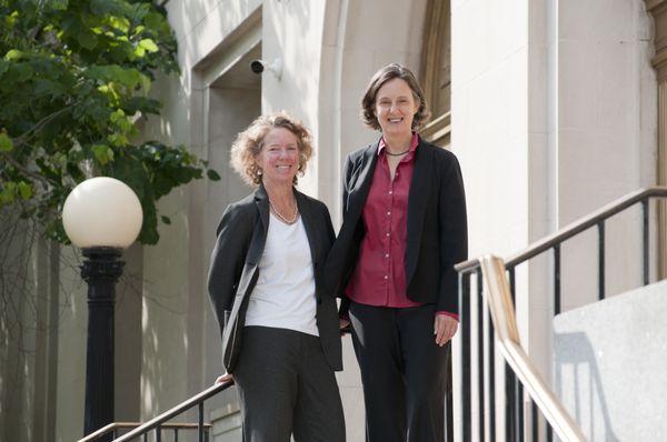 Attorneys Christa McGill and Virginia Noble