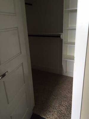 Guest room closets where they found another accident