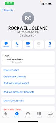 Someone spoofing the cleaners name claiming to be a law firm.
