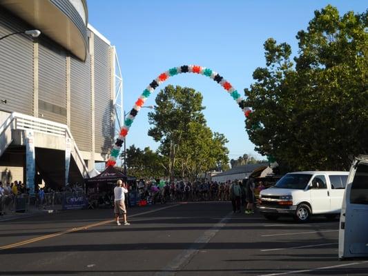 Start of the non-competitive 50 mile bike ride (2013)
