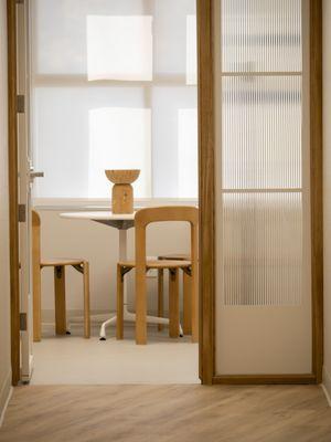 View from hallway to procedure room