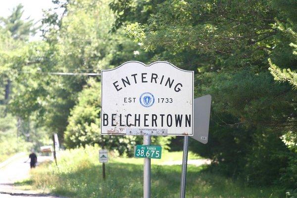 Entering Belchertown from Pelham.
