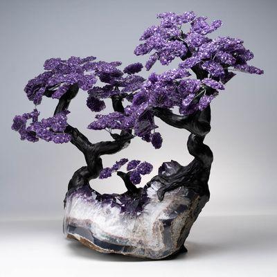 Beautiful genuine Amethyst gemstone tree available for sale at Astro West in NYC.