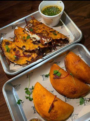 Birria Tacos and Empanadas