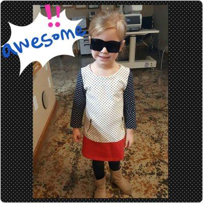 Our fantastic little patient 3 with mom's permission to use her photo