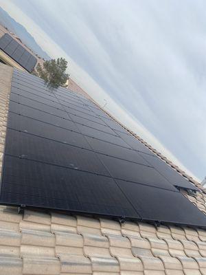 9kw roof solar system install