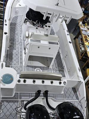 GatorStep flooring on this nice Century 2400 Center Console.