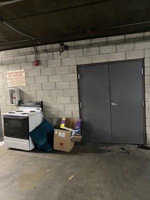 Trash dumped at ParkView Terrace