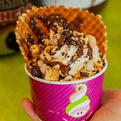 Free waffle bowl with purchase every Wednesday.
