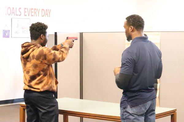 Mastering the fundamentals of pistol shooting is key to a strong shooting foundation. Great job by these guys!