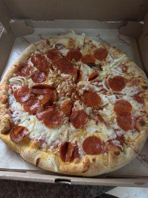 Pepperoni and onion