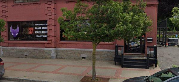 View from road off of google as you can see there is no ramp or wheelchair accessibility.