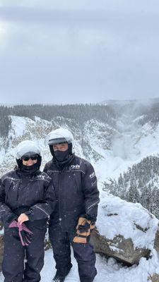 upper falls on the background