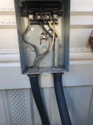 Right side, correct gauge. Left side too light.