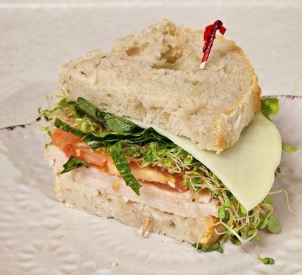 Turkey with provolone on sourdough