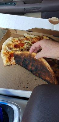 burned  pizza