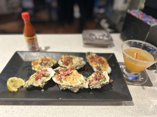 Rockefeller oysters